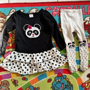 Gymboree baby girls 👧 panda 🐼 set.